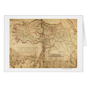 La Turquie, tabouret EmpirePanoramic MapTurkey