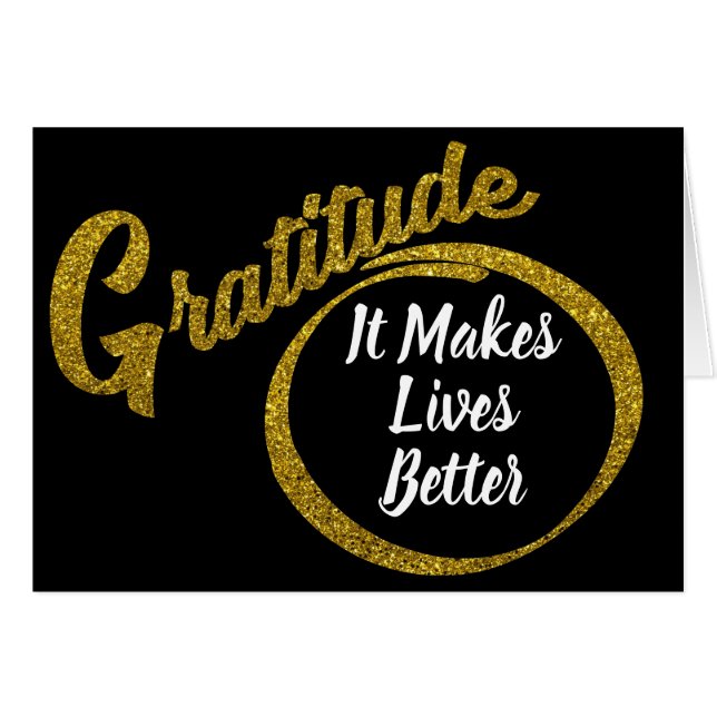 La typographie de gratitude scintillante rend la v (Devant Horizontal)