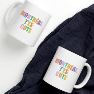La typographie de la ville de Montréal Mug coloré