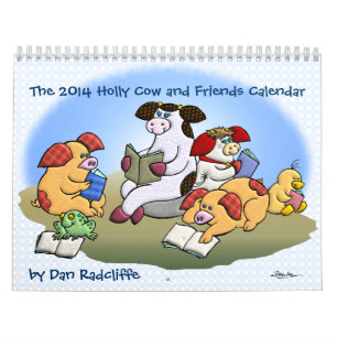 La vache 2014 à houx et le calendrier d'amis