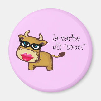 "La vache dit de la lune" Magnet