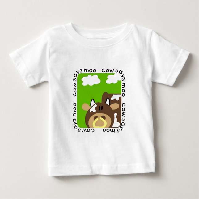La vache indique des T-shirts et des cadeaux de (Devant)