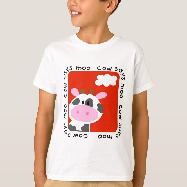 La vache indique des T-shirts et des cadeaux de (Devant)