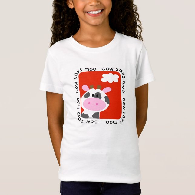 La vache indique des T-shirts et des cadeaux de (Devant)