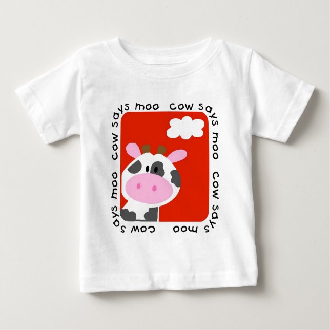 La vache indique des T-shirts et des cadeaux de (Devant)