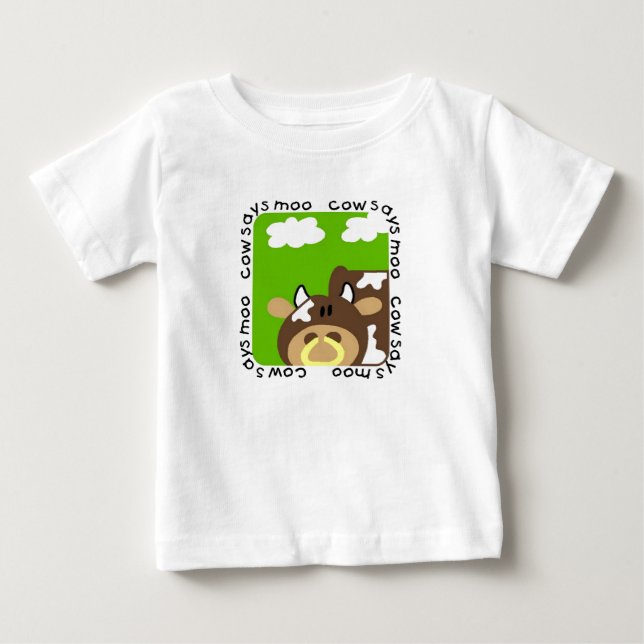 La vache indique des T-shirts et des cadeaux de (Devant)