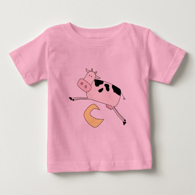 La vache saute par-dessus des T-shirts et des (Devant)