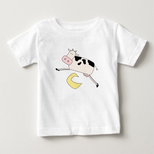La vache saute par-dessus des T-shirts et des (Devant)