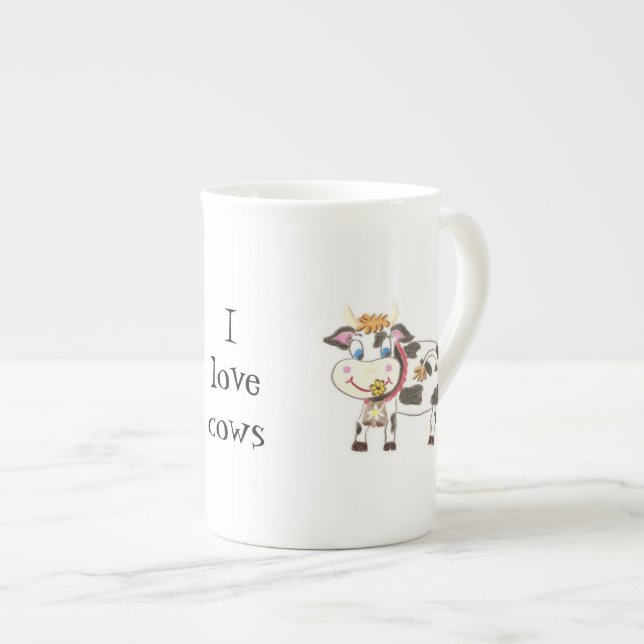 La vache suisse Bone China mug (Devant droit)