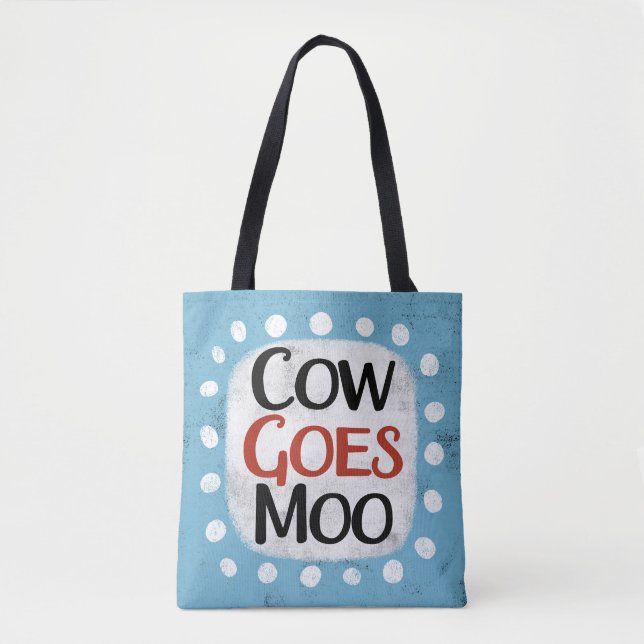 La vache va au Sac fourre-tout Moo (Devant)