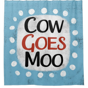 La vache va Moo Douche rideau
