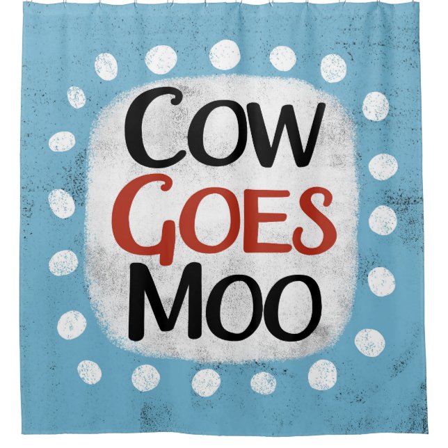La vache va Moo Douche rideau (Devant)