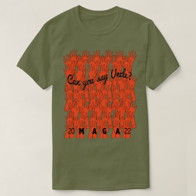 La vague rouge 2022 Dites Oncle T-Shirt (Design devant)