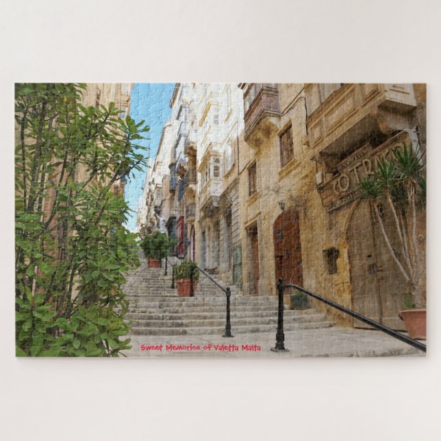 La Valette Traverse Malte. Jigsaw Puzzle (Horizontal)