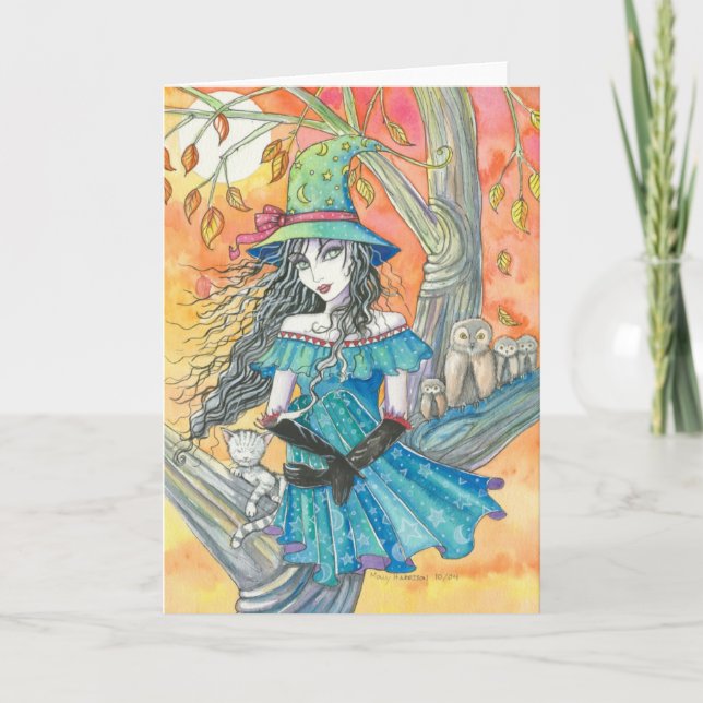 La veille d'Halloween, carte d'Halloween par Molly (Devant)