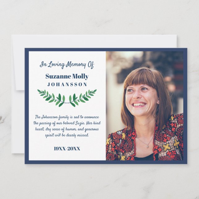 La verdure dans l'amour du Faire-part photo (Devant)