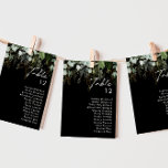 La verdure et la feuille d'or | Tableau des numéro<br><div class="desc">Nous avons conçu cette verdure et cette feuille d'or | tableau noir pour compléter votre mariage boho simple mais élégant. Il présente des feuilles modernes d'eucalyptus vert et blanc, du feuillage de fougères, une fleur succulente et un minimum de feuilles de feuille d'or. Ces éléments donnent l'impression d'une forêt enchantée...</div>