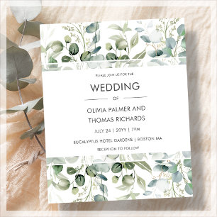 La verdure Faire-part de mariage blanc moderne