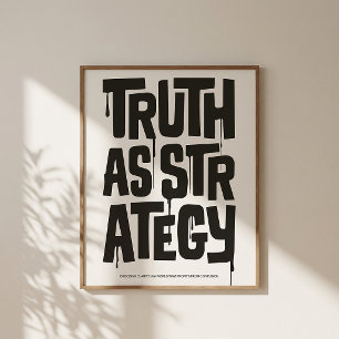 La Vérité Comme Stratégie — Impression de Typograp