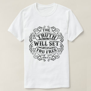 La vérité vous libérera le T-shirt des hommes