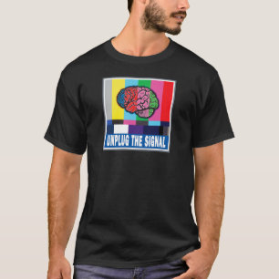 La version 2 du T-shirt 2 de noir "débranchez