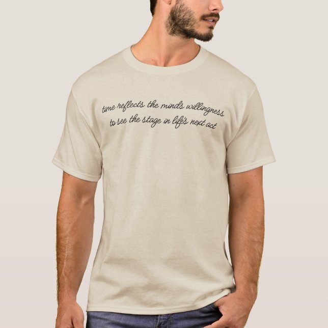 La vie au prochain acte T-shirt masculin de base (Devant)