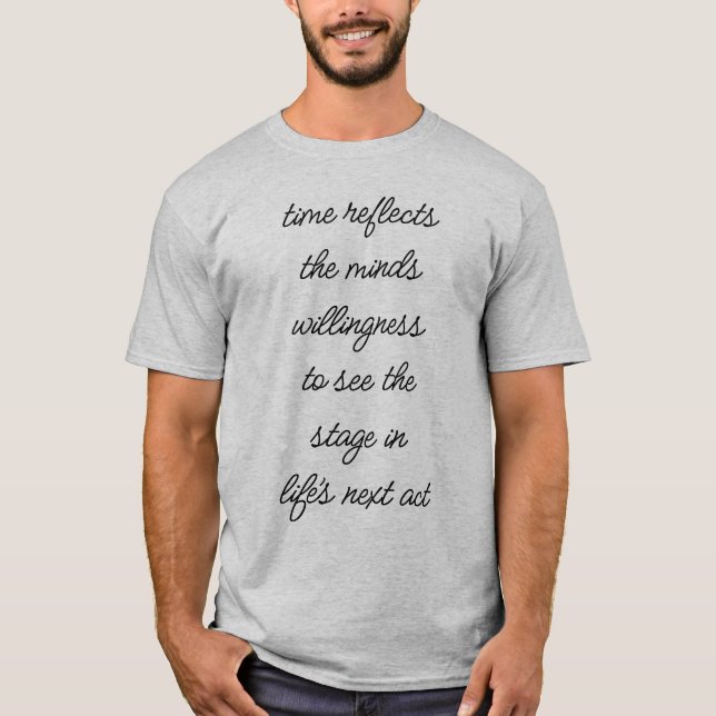 La vie au prochain acte T-shirt masculin de base (Devant)