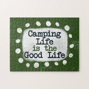 La Vie Camping Est La Bonne Vie Puzzle Puzzle