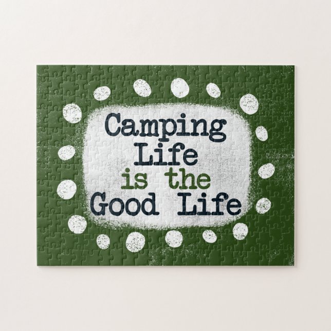 La Vie Camping Est La Bonne Vie Puzzle Puzzle (Horizontal)