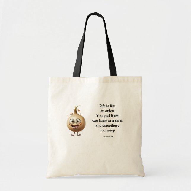 La vie comme un Sac fourre-tout d'oignon (Devant)