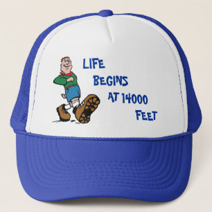 La VIE COMMENCE À 4300 MÈTRES Casquette de randonn