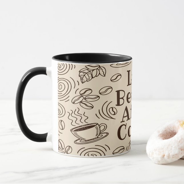 La Vie Commence Après Le Café - Amusante Mug Café (Avec donut)
