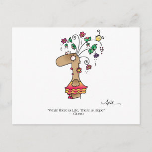 LA VIE COMMENCE LA VIE ! Carte postale par April M