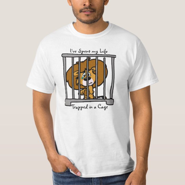 La vie dans le T-shirt de cage (Devant)