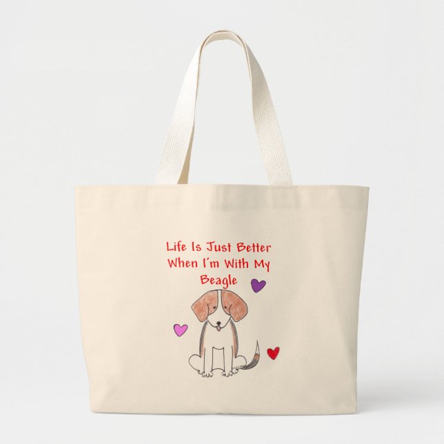 La vie de beagle est juste un meilleur sac (Devant)