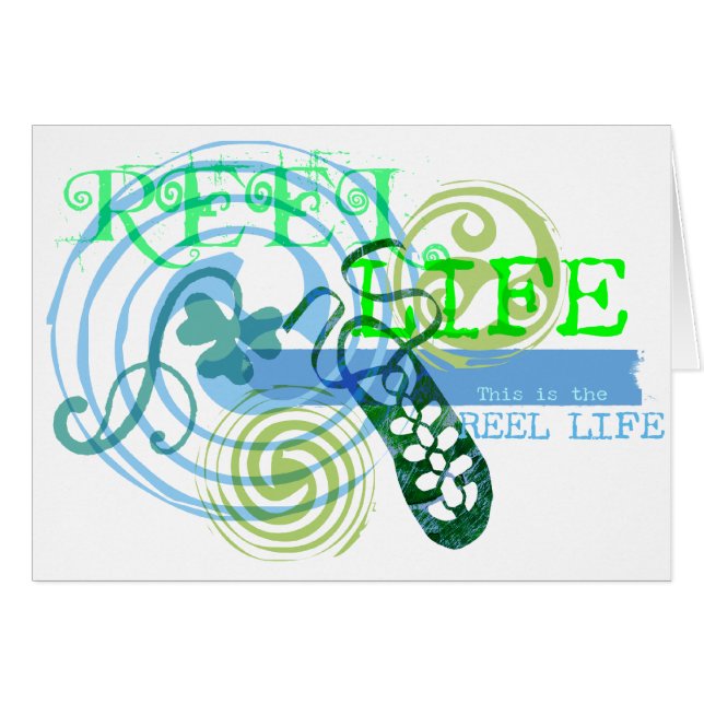 La vie de bobine dans le bleu (Devant horizontal)