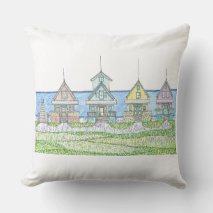 La vie de cabane de plage 1; Coussin d'extérieur; 