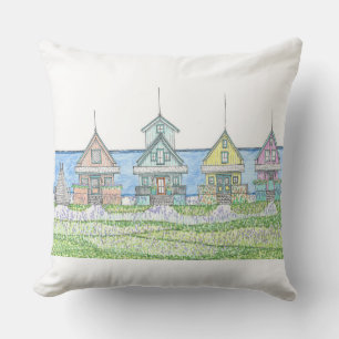 La vie de cabane de plage 1; Coussin extérieur; Bl