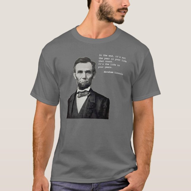 La vie de Lincoln dans l'obscurité du T-shirt de (Devant)