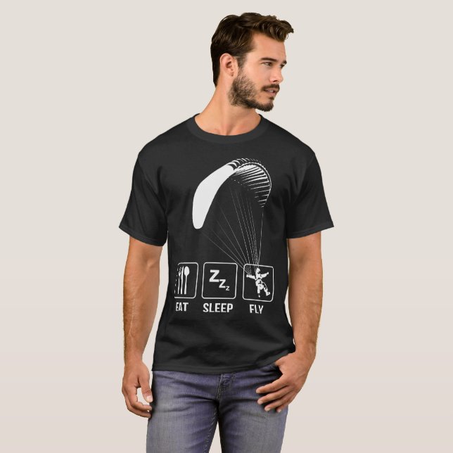 La vie de parapentisme mangent le T-shirt de (Devant entier)