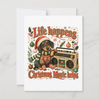 La vie de teckel arrive Noël la musique aide