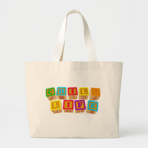 La vie d'enfant bloque le sac fourre - tout