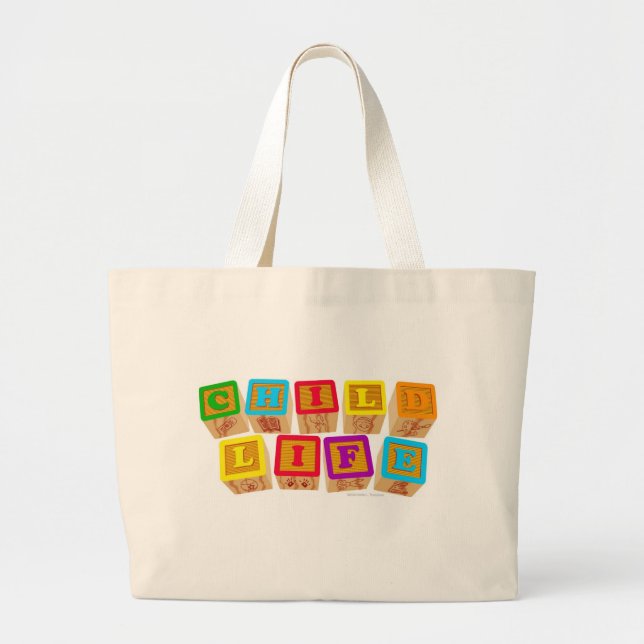 La vie d'enfant bloque le sac fourre - tout (Devant)