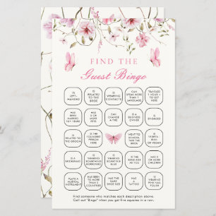 La vie des papillons Trouvez le jeu de Bingo invit