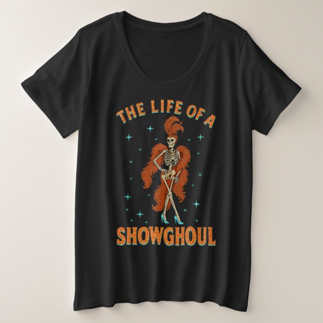 La vie d'une fille de squelette d'Halloween Showgh (Design devant)