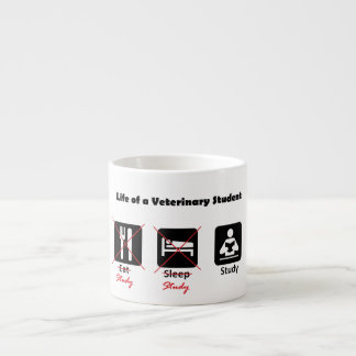 La vie d'une tasse vétérinaire de café express