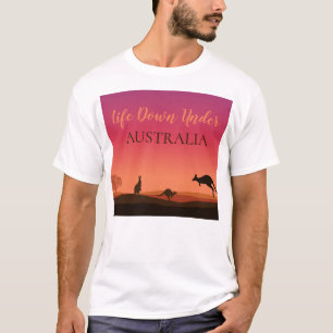 La vie en bas sous le T-shirt Kangaroo Australia