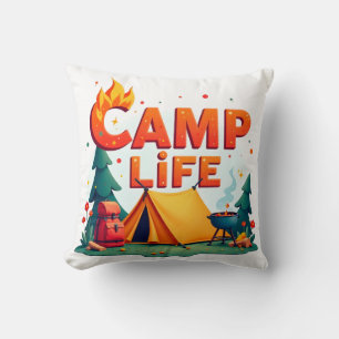 La vie en camping – Oreiller d'aventure de camping