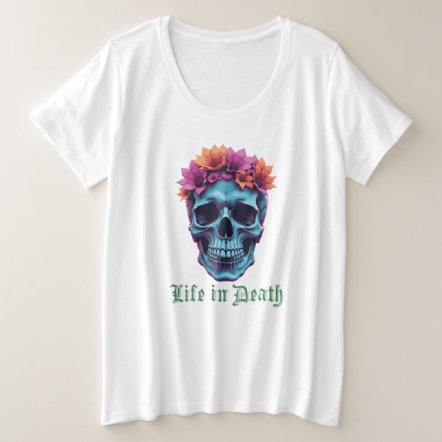 La vie en mort, en fleurs en bleu (Design devant)