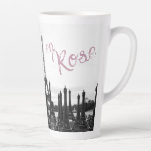 La Vie en Rose Paris Tour Eiffel tasse latte
